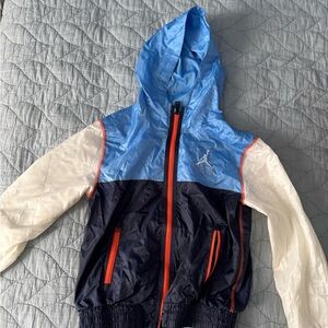 Kids M Jordan Blue Jacket with Red Logo